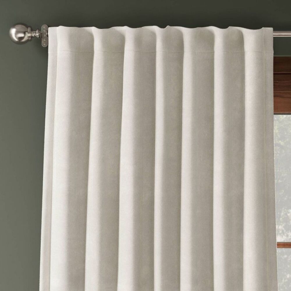 Threshold - 50"x84" Blackout Chenille Curtain Ivory - Threshol Off-White